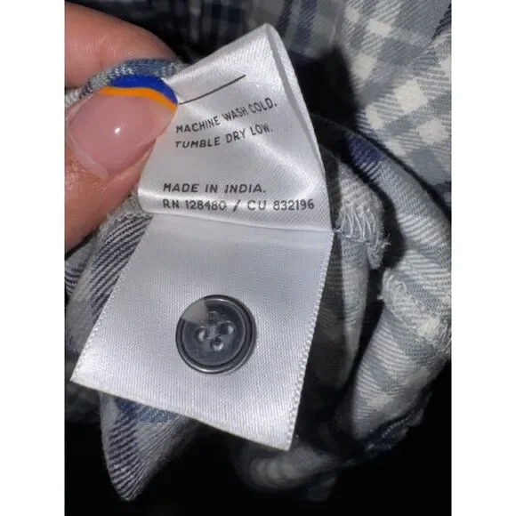 Pact fireside flannel long shirt tunic dress - Picture 6 of 7